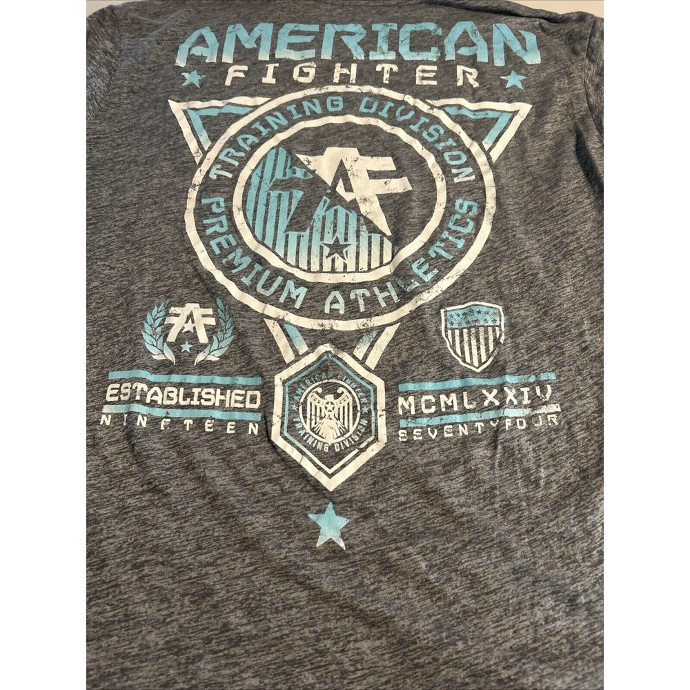 AMERICAN FIGHTER TShirt Short Sleeve Size 2X Mens‎ Xl Spellout Graphic